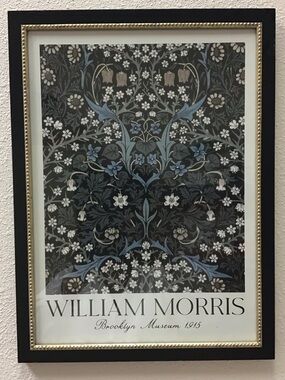 William Morris Framed Blackthorn Print Brooklyn Museum 1915